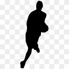 Basketball Player Silhouette - Basketball, HD Png Download - basketball player silhouette png