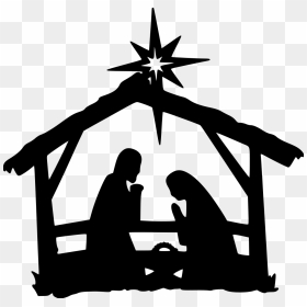 Clip Art Black And White Download Amazin Tumbler Image - Nativity Silhouette, HD Png Download - nativity silhouette png