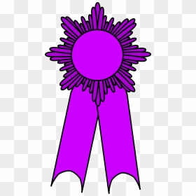 Prize Ribbon Purple Clip Arts - Ribbon Awards For Girl Scout, HD Png Download - purple ribbon png