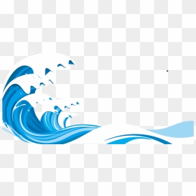 Blue Vector Sea Pattern Transprent Png Free - Sea Wave Vector Png, Transparent Png - ocean wave png