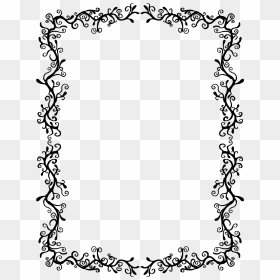 Borders And Frames Clip Art - Birthday Border Black And White, HD Png Download - vintage border png