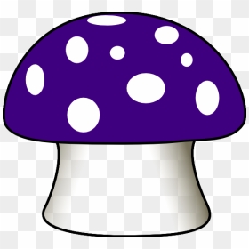 Free Whimsical Black And White Mushrooms Png Free Clipart - Purple Mushroom Clipart, Transparent Png - mushrooms png