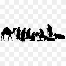 Christmas Day, HD Png Download - nativity silhouette png