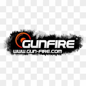 Connect With Gunfire Gunfire Logo-eng Czarnetło - Gunfire, HD Png Download - gun fire png