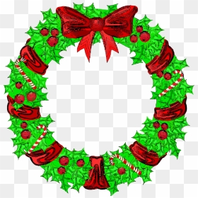 Christmas Circle Ribbon Clipart Png - Wreath Meaning In Hindi, Transparent Png - circle design png