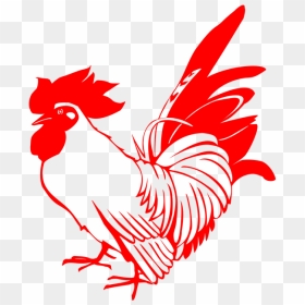 Rooster Chicken Red - Chicken Word, HD Png Download - rooster png