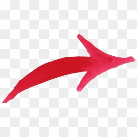 Red Drawn Arrow Png - Red Arrow Draw Png, Transparent Png - drawn arrow png