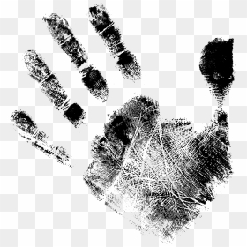Black Handprints Png - Hand Print Vector Png, Transparent Png - blood hand png