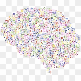 Transparent Music Clipart - Music In Brain Clipart, HD Png Download - brain clipart png