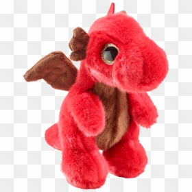 Petjes Glitter Eyes Red Dragon Soft Toy 20cm , Png - Stuffed Toy, Transparent Png - glowing red eyes png