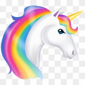 Unicorn Clip Art - Transparent Background Unicorn Png, Png Download - rainbow png transparent background