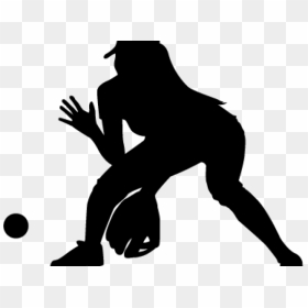 Transparent Softball Clip Art Black And White - Basketball Player Silhouette Png, Png Download - basketball player silhouette png