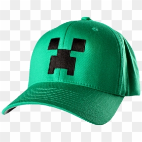 Minecraft Creeper Flexifit Hat Png Creeper Flex Hat - Minecraft Hat Png, Transparent Png - creeper png