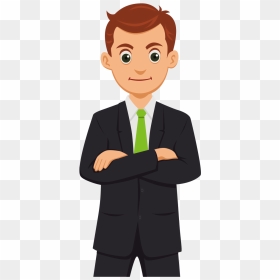 Commerce Vector Cartoon Business Man Hq Image Free, HD Png Download - vhv