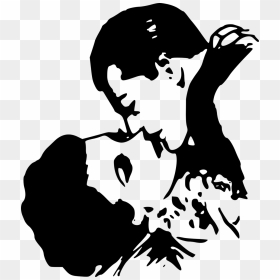 Kissing Clipart, HD Png Download - retro png