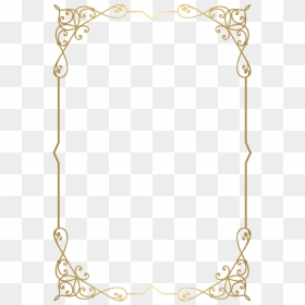 Gold Retro Decorative Frame Png Free Download - Transparent Background Gold Border Png, Png Download - retro png