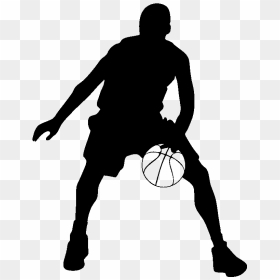 High School Boys Basketball Clipart, HD Png Download - basketball player silhouette png