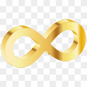 Gold Infinity Loop Transparent Png Image - Golden Infinity Symbol Png, Png Download - infinity png