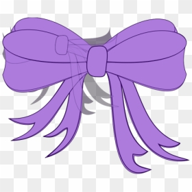 Brown Bow Clipart Png, Transparent Png - purple ribbon png