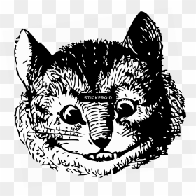 Cheshire Cat Vintage Drawing - Original Cheshire Cat Alice In Wonderland, HD Png Download - cheshire cat png