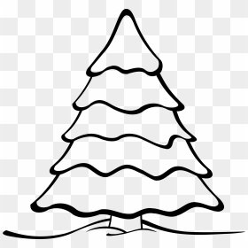 Christmas Tree Coloring Pages, HD Png Download - pine png