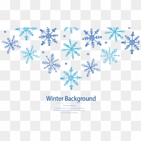 Winter Snowflake Euclidean Vector - Winter Background Png, Transparent Png - snowflakes background png