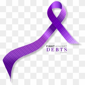 Fight Against Debts Informal 1800px - Graphics, HD Png Download - purple ribbon png
