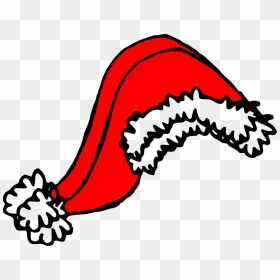 Transparent Santa Hat Png Transparent - Christmas Hat Drawing Png, Png Download - santa hat png transparent