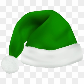 Green Elf Hat Clipart, HD Png Download - santa hat png transparent