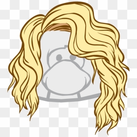 Pin Blonde Wig Clipart - Cartoon Christmas Tree Topper, HD Png Download - blonde wig png