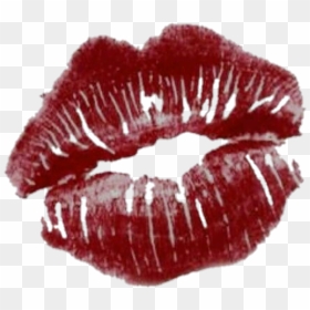 #kiss #lips #redlips #aesthetic #redaesthetic - Lipstick Kiss, HD Png Download - lipstick kiss png