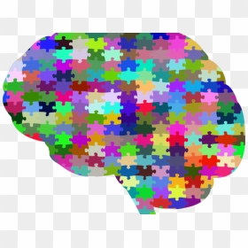 Mind Clipart Jigsaw - Brain With Puzzle Pieces Png, Transparent Png - brain clipart png
