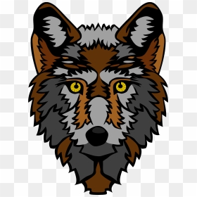 Wolf Face Animated, HD Png Download - wolf face png