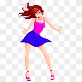 Cartoon Dancing Png , Png Download - Girl Png Cartoon Png, Transparent Png - dancing png