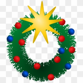Christmas Wreath Clip Art Christmas Moment - Christmas Holiday Clip Art, HD Png Download - christmas garland border png