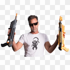 Lorenzo Maggiore Inventor Of The Bug A Salt Gun With - Airsoft Gun, HD Png Download - gun fire png