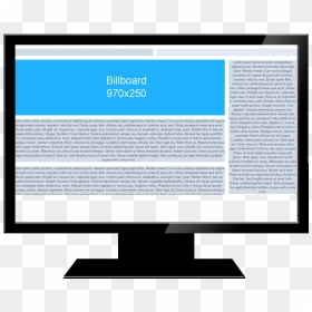 Computer Monitor, HD Png Download - billboard png
