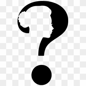 Woman Face With Question Mark, HD Png Download - white question mark png