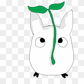 White Totoro By Noodlecutie - White Totoro Leaf Png, Transparent Png - totoro png