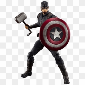 Avengers Endgame Sh Figuarts Captain America, HD Png Download - captain america logo png