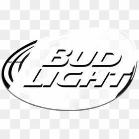Bud Light Logo Black And White - Bud Light Nfl Png, Transparent Png - white light png