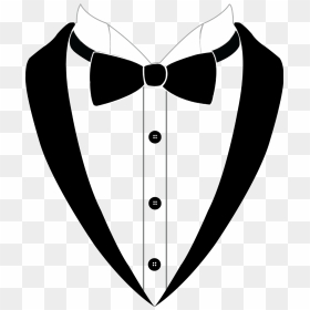 Bow Tie Suit Cartoon Clipart , Png Download - Suit And Tie Cartoon, Transparent Png - bowtie png