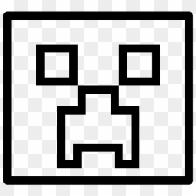 Transparent Minecraft Creeper Png - Minecraft Creeper Clipart Black And White, Png Download - creeper png