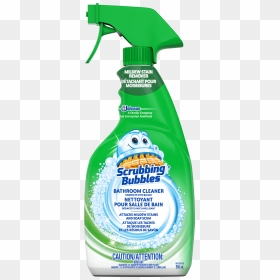 Scrubbing Bubbles® Bathroom Cleaner Mildew Stain Remover, HD Png Download - bleach bottle png