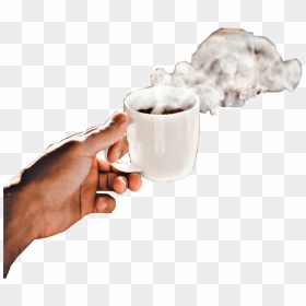 #freetoedit #hand #steam #coffee #tea #hotdrink #cup, HD Png Download - coffee steam png