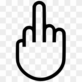 Fuck Off Fuck You Middle Finger Comments - Middle Finger Clip Art, HD Png Download - finger png