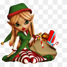 Santa Elves Png Transparent Image - Christmas Elf Png Transparent, Png Download - santa hat png transparent