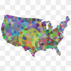 United States Map Geometric Pattern - Topeka Kansas Map, HD Png Download - geometric png