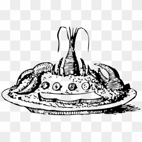 Seafood Platter Black And White, HD Png Download - claw png