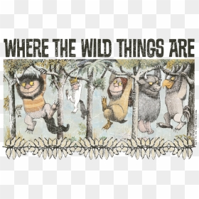 Where The Wild Things Are Hang Men"s Regular Fit T-shirt - Children's Book Illustration Classic, HD Png Download - where the wild things are png